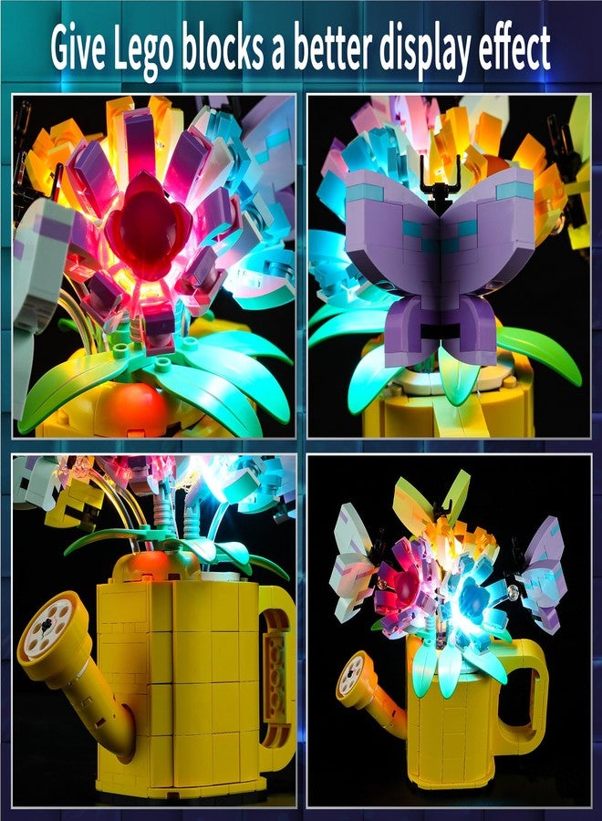 Vaodest مصباح LED من Vaodest لزهور Lego 31149 في علبة سقي، تصميم وتكوين متوافق مع الموديل 31149 (مصباح LED فقط، وليس مجموعة مكعبات البناء) - Image 5